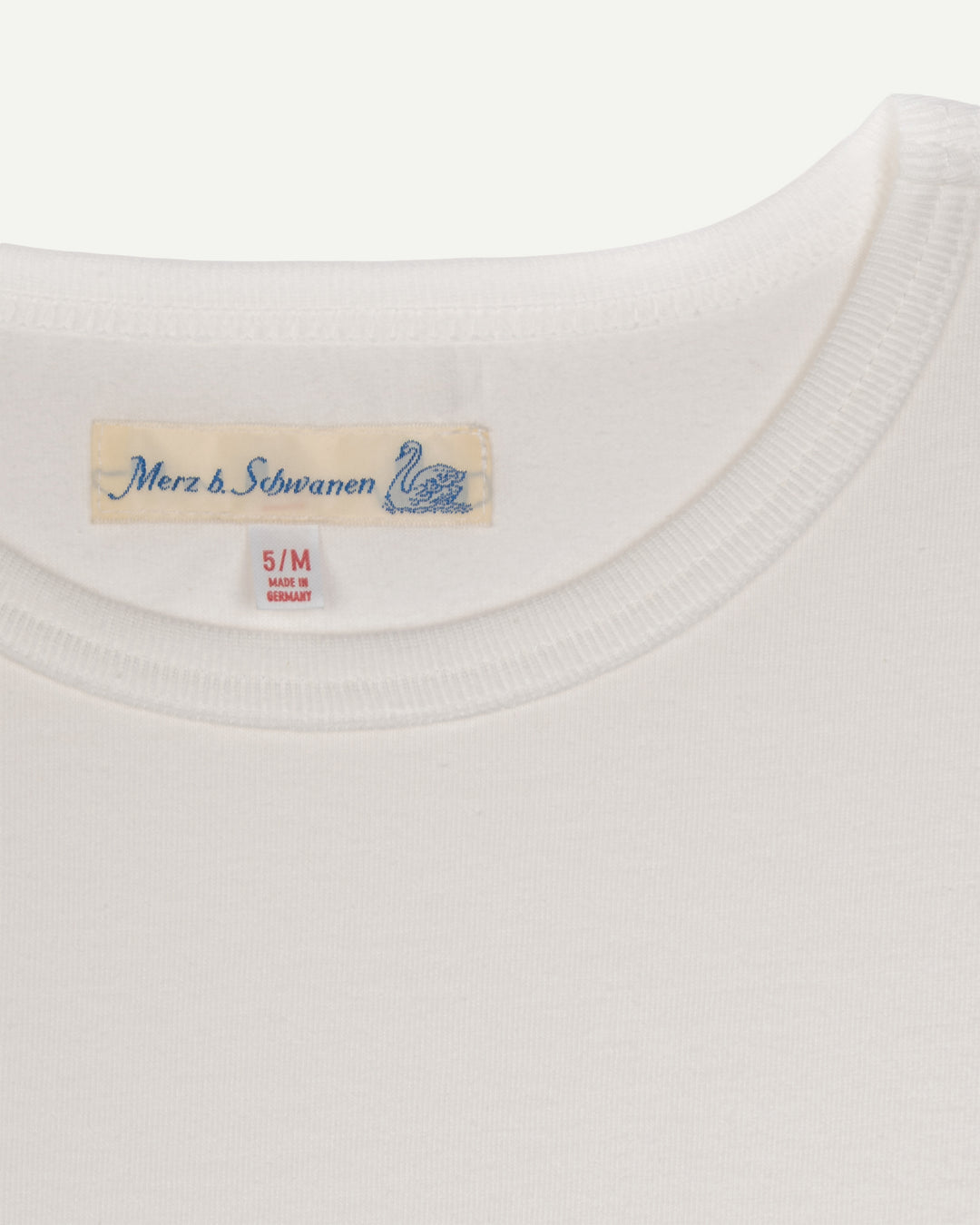 1950s Loopwheeled Classic Fit Lightweight T-Shirt - White