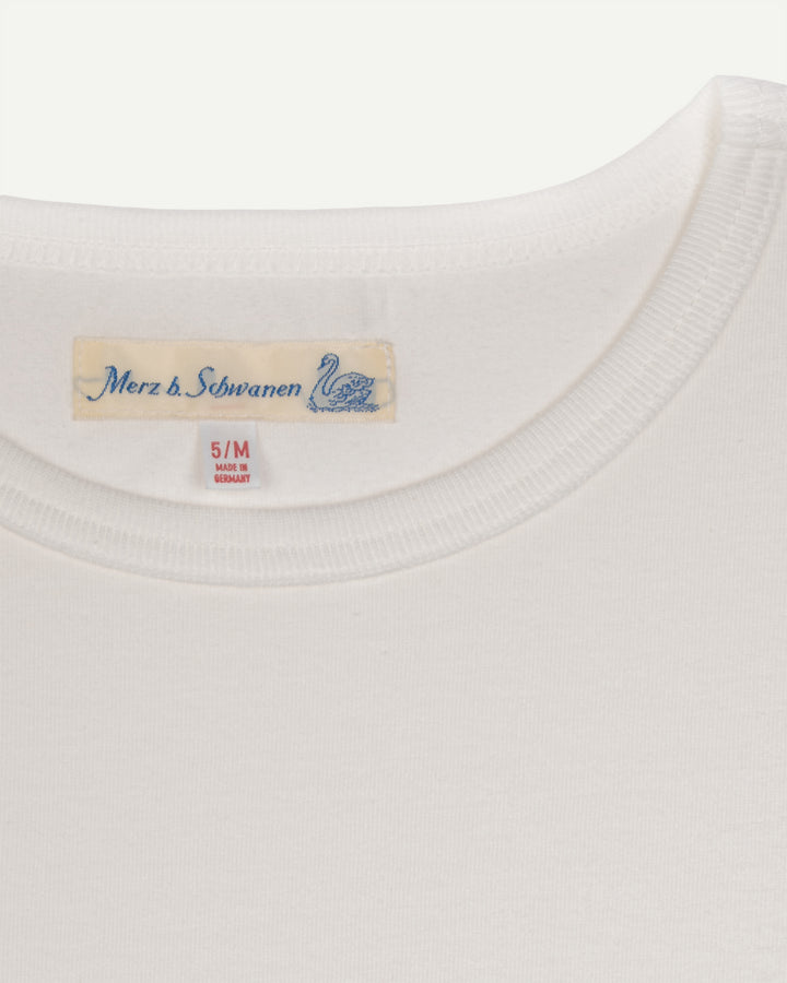 1950s Loopwheeled Classic Fit Lightweight T-Shirt - White