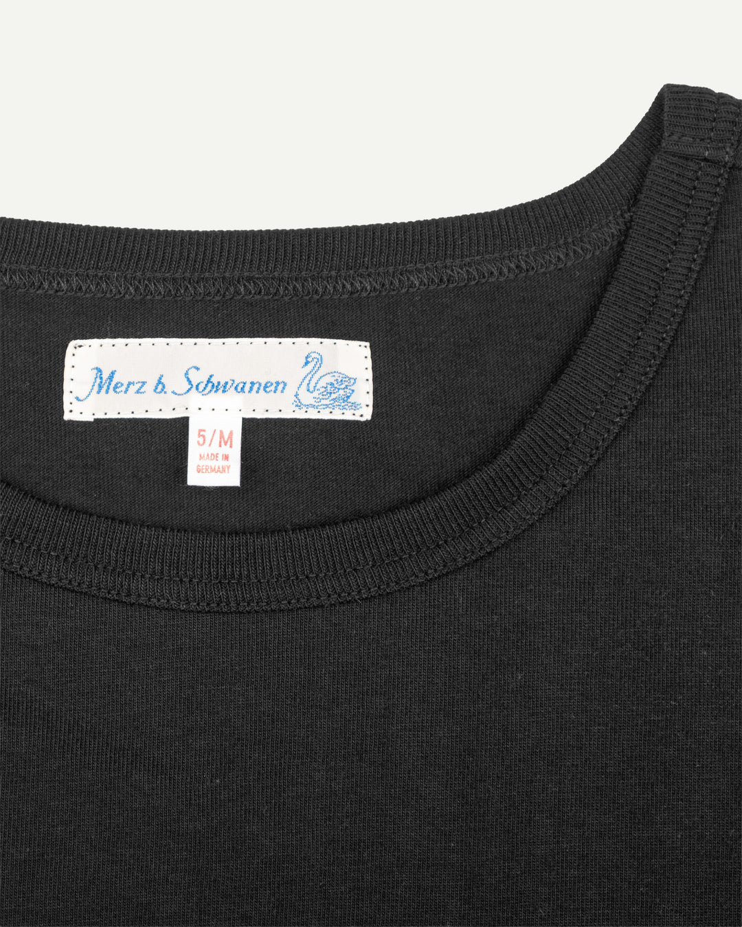 1950s Loopwheeled Classic Fit Lightweight T-Shirt - Deep Black