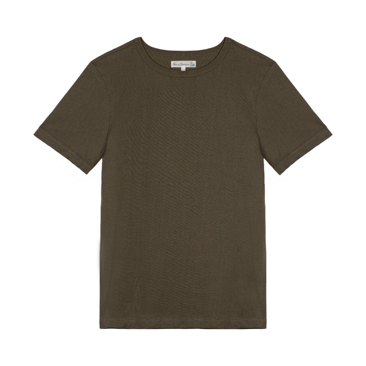 1950s THE ORIGINALS Loopwheeled Classic Fit Lightweight T-Shirt - Army