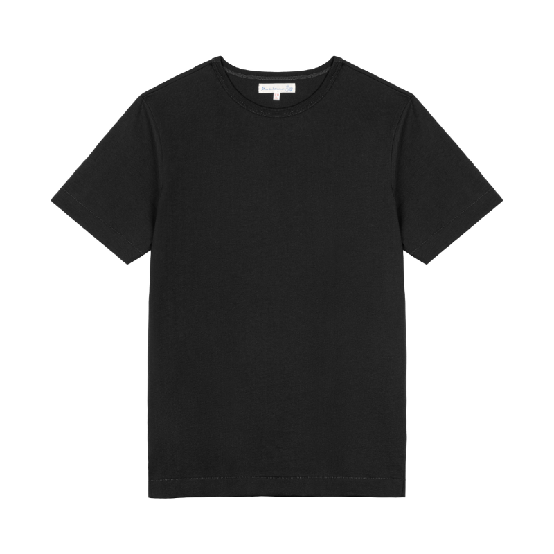 1950s THE ORIGINALS Loopwheeled Classic Fit Lightweight T-Shirt - Black