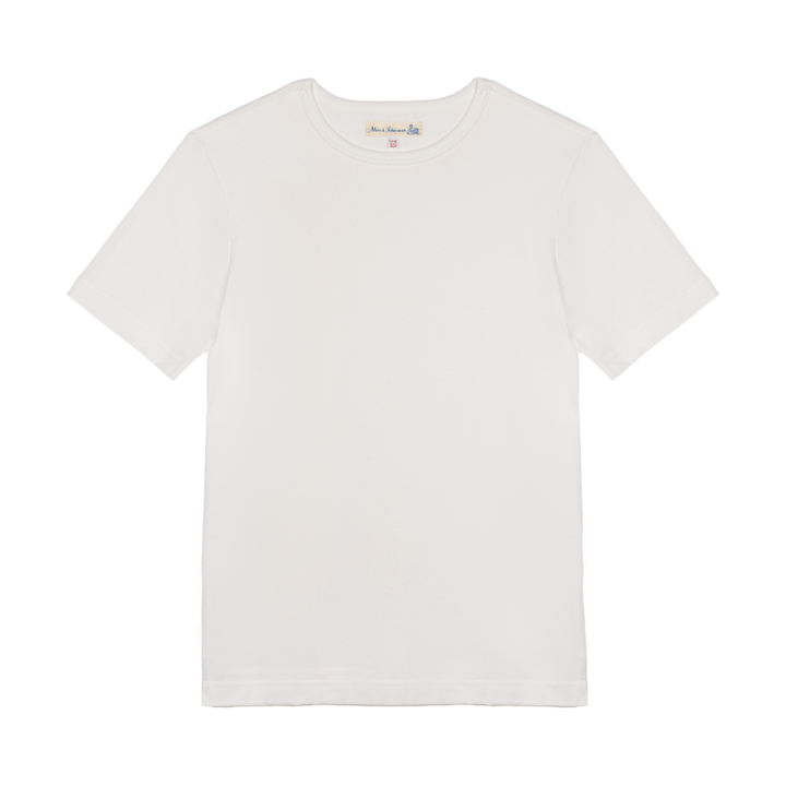 1950s THE ORIGINALS Loopwheeled Classic Fit Lightweight T-Shirt - White 