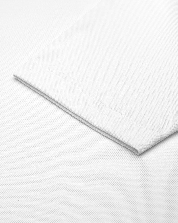 214PK Loopwheeled Relaxed Fit Pikée T-Shirt - White