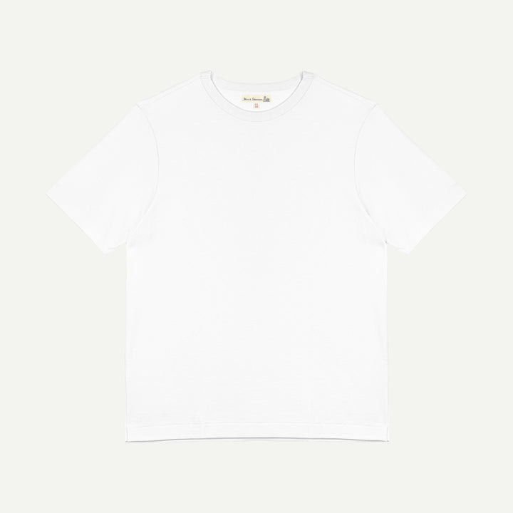 214PK Loopwheeled Relaxed Fit Pikée T-Shirt - White
