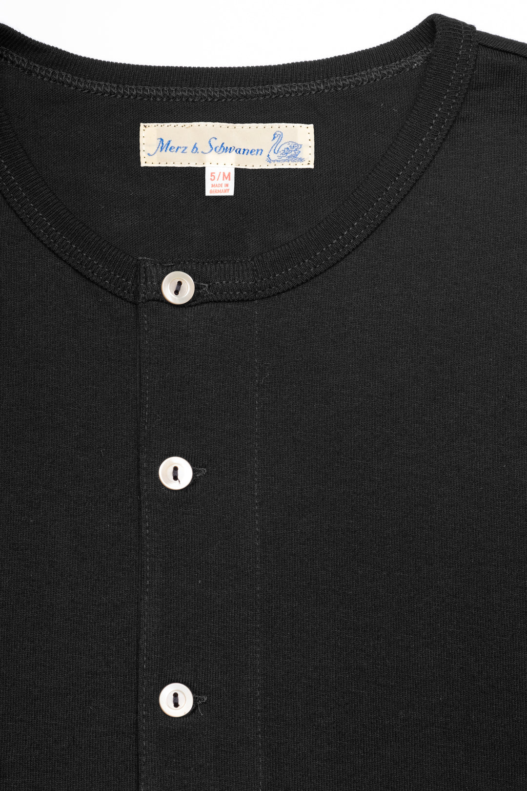 2M06 Vintage Machine Refined Classic Fit Long Sleeve Henley - Black