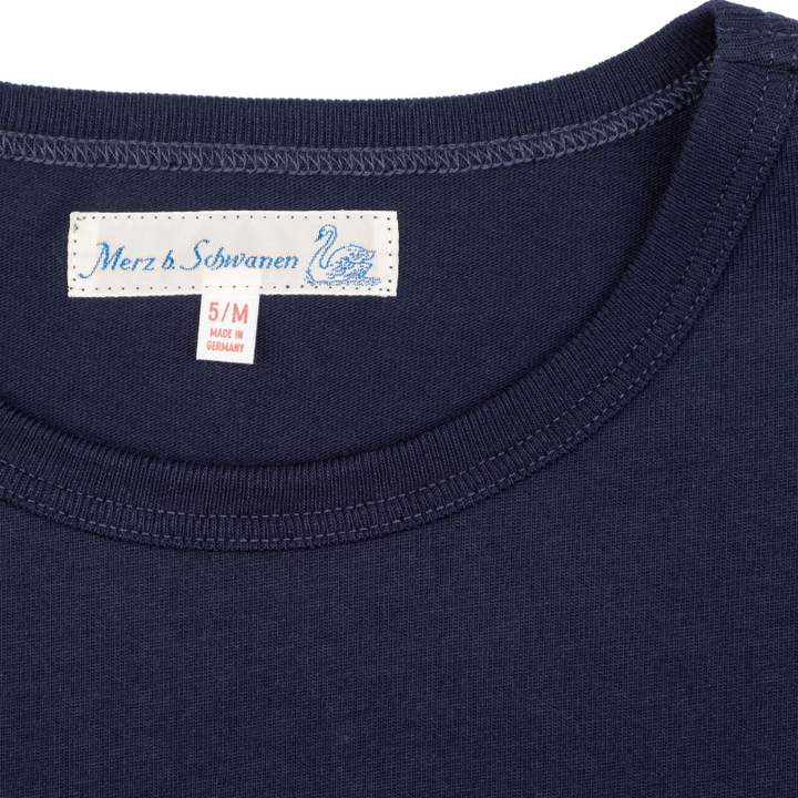 2M15 THE ORIGINALS Vintage Machine Refined Classic Fit T-Shirt - Ink Blue - Collar