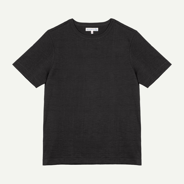214PK Loopwheeled Relaxed Fit Pikée T-Shirt - Charcoal