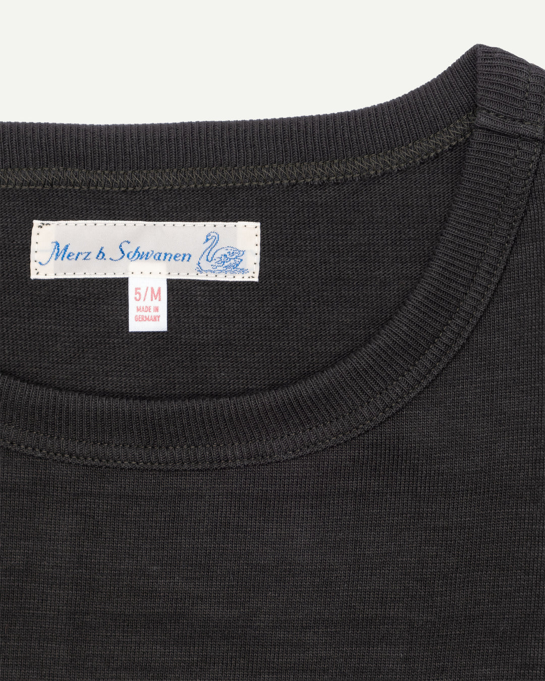214PK Loopwheeled Relaxed Fit Pikée T-Shirt - Charcoal