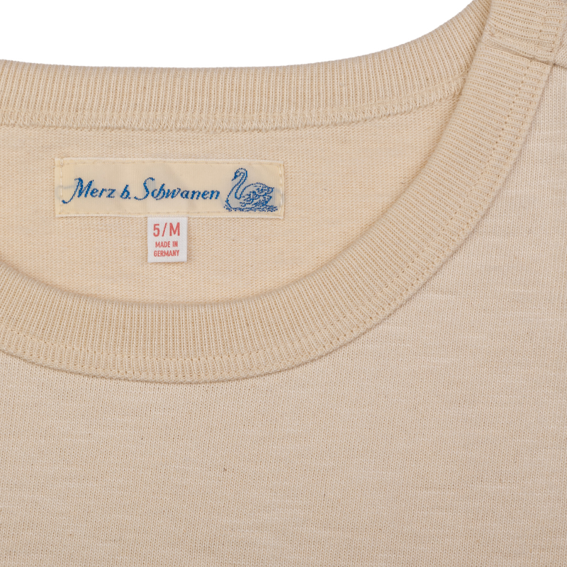 2S14 THE ORIGINALS Loopwheeled Relaxed Fit Heavyweight T-Shirt - Nature - Collar