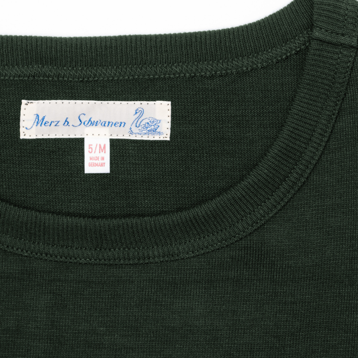 2S18 THE ORIGINALS Loopwheeled Relaxed Fit Heavyweight Longsleeve - Forest - Collar