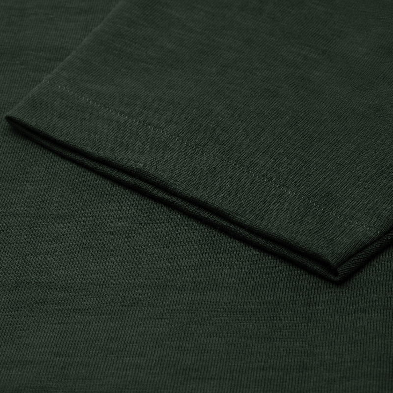 2S18 THE ORIGINALS Loopwheeled Relaxed Fit Heavyweight Longsleeve - Forest - Sleeve