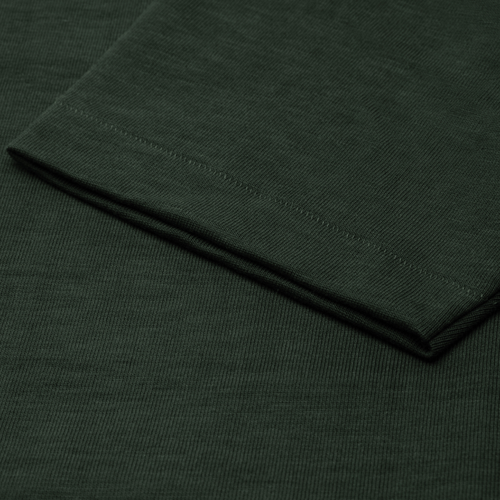 2S18 THE ORIGINALS Loopwheeled Relaxed Fit Heavyweight Longsleeve - Forest - Sleeve