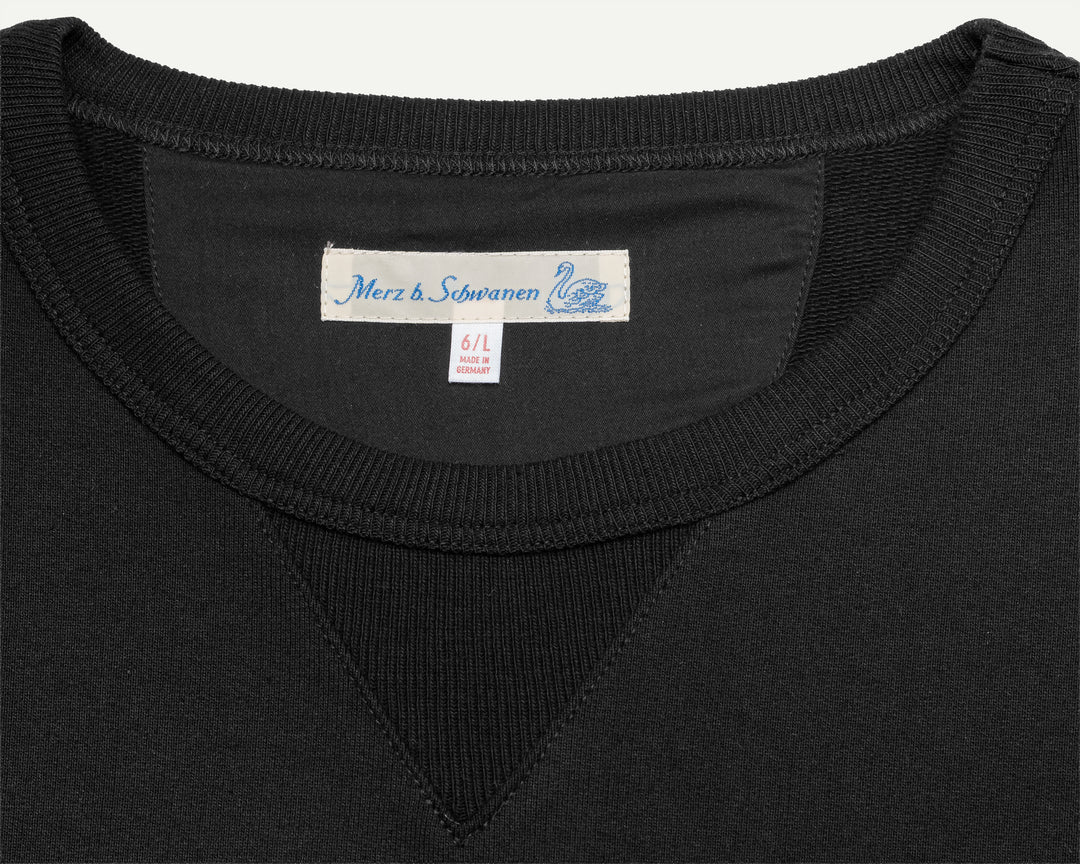3S48 Loopwheeled Classic Fit Heavyweight Sweatshirt - Deep Black