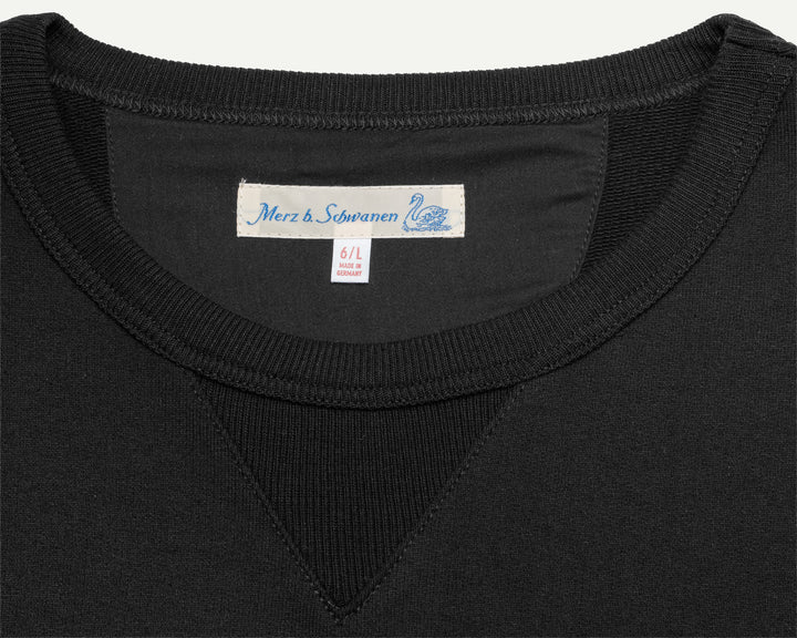 3S48 Loopwheeled Classic Fit Heavyweight Sweatshirt - Deep Black