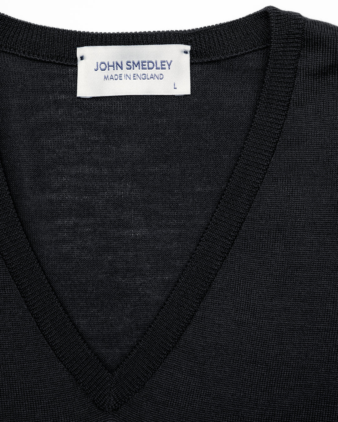 Bobby Merino Wool V-Neck Jumper - Black