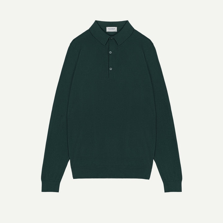 Bradwell Shirt - Sea Island Cotton Polo - Rainforest