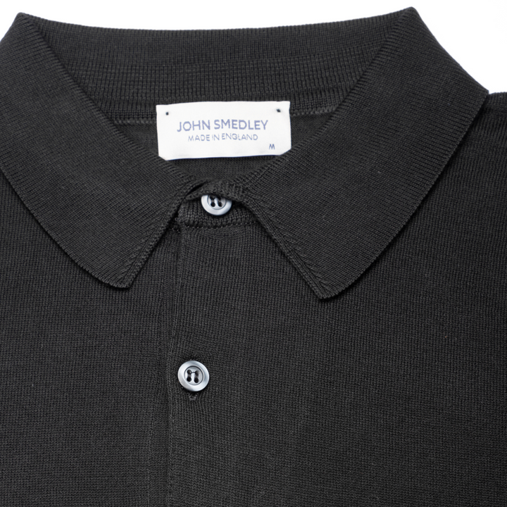 Bradwell Merino Wool Shirt - Black - Collar