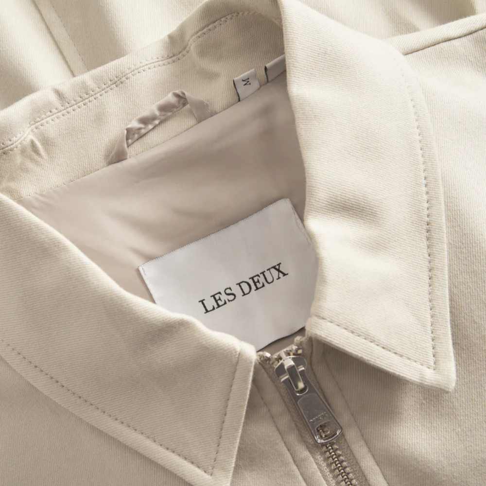 Les Deux Como Coach Wool Jacket Ivory Close Up