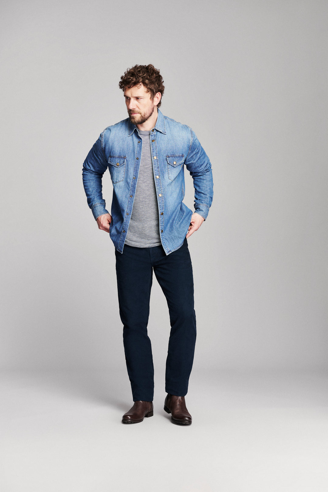 Shoals Denim Shirt - Light Indigo