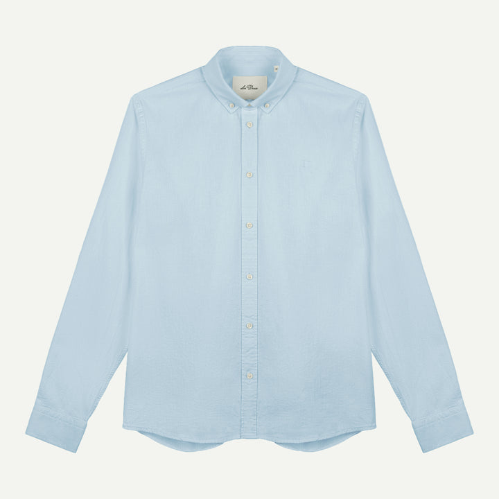 Cotton-Linen Shirt - Skyway Blue