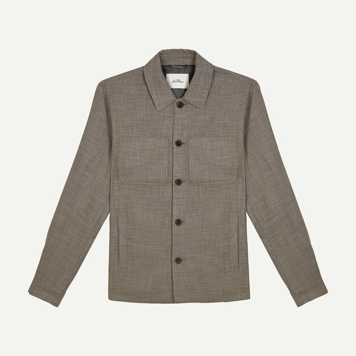 Marseille Melange Jacket - Teak Brown