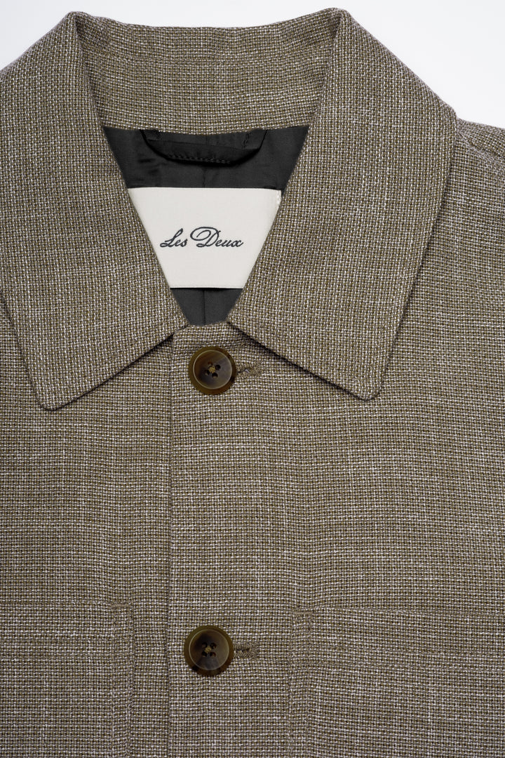 Marseille Melange Jacket - Teak Brown