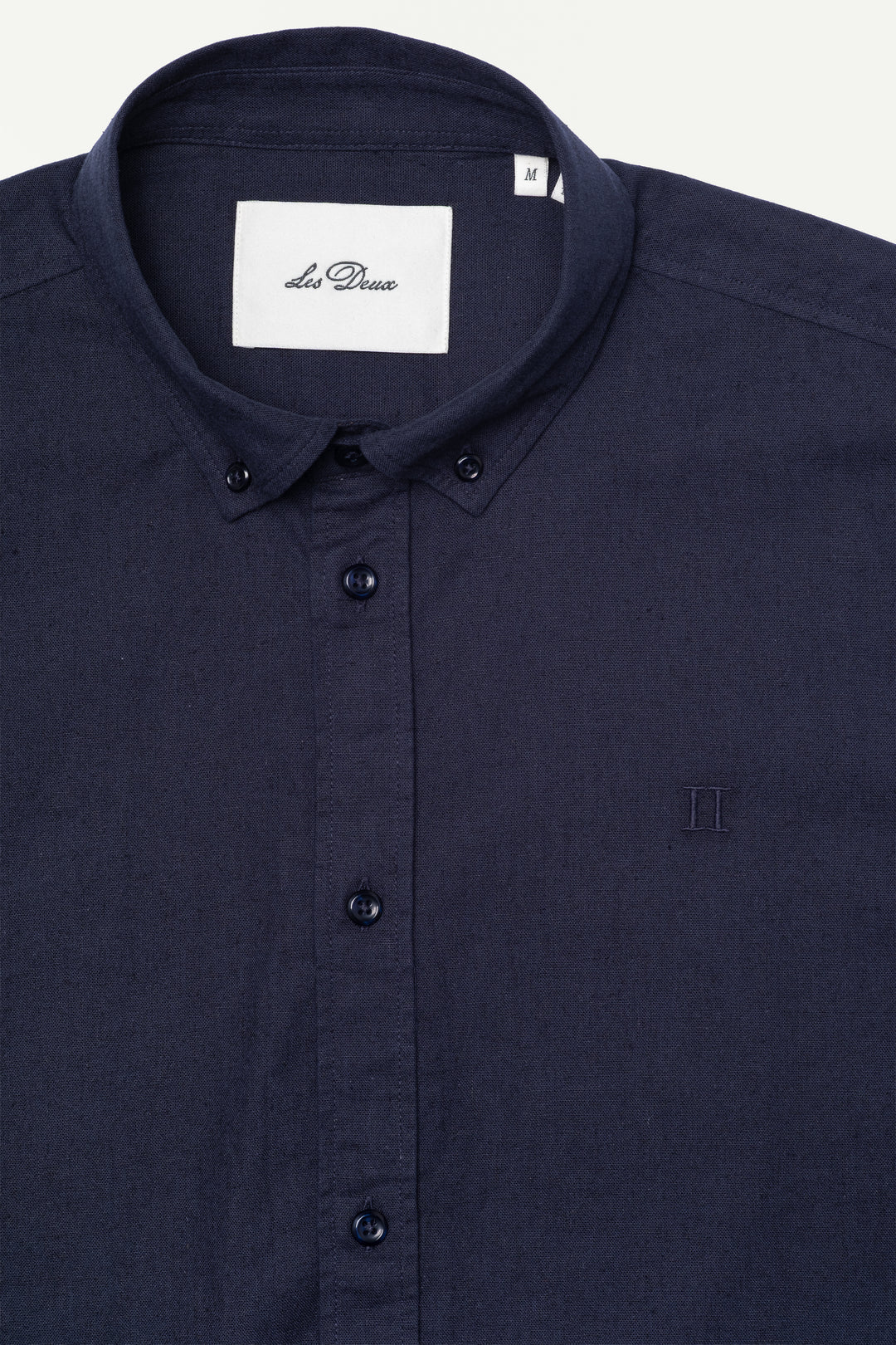 Konrad Cotton Linen Short-Sleeve Shirt - Dark Navy