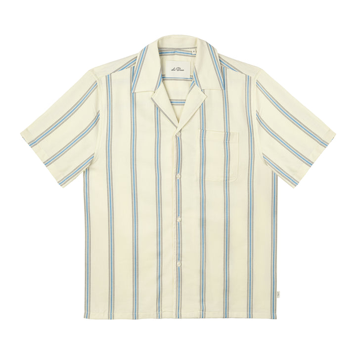Lawson Stripe Short-Sleeve Shirt - Eggnog White