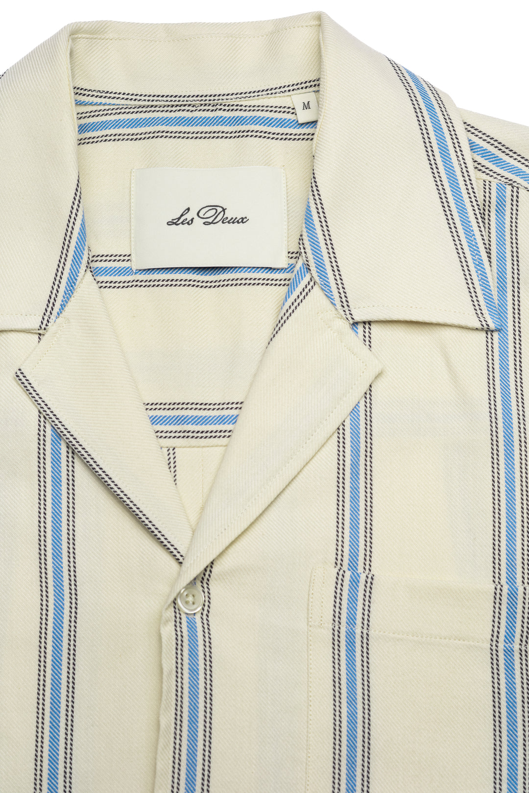 Lawson Stripe Short-Sleeve Shirt - Eggnog White