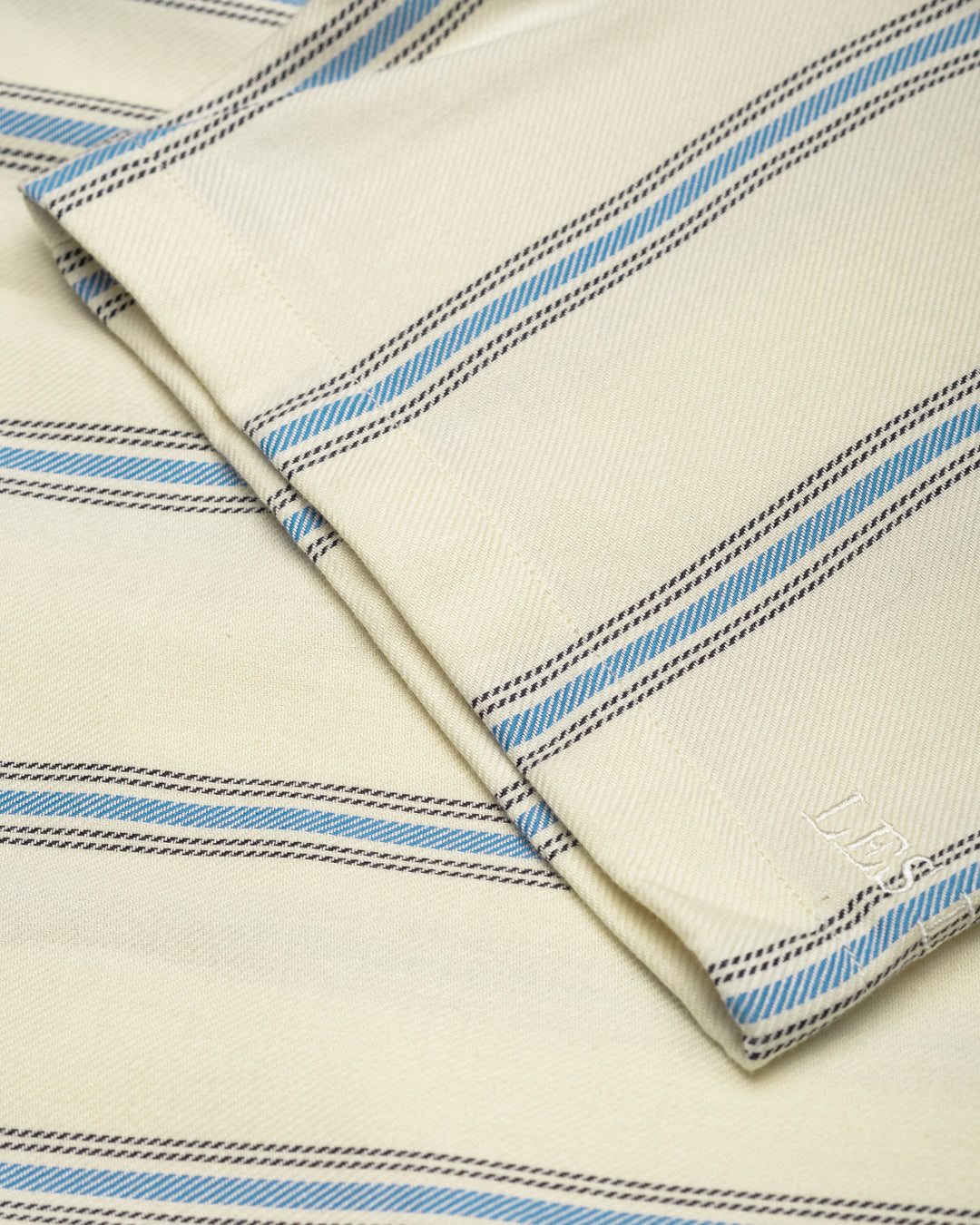 Lawson Stripe Short-Sleeve Shirt - Eggnog White