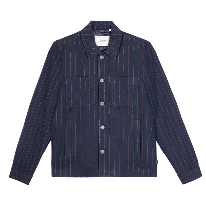 Les Deux Marseille Pinstripe Hybrid Jacket