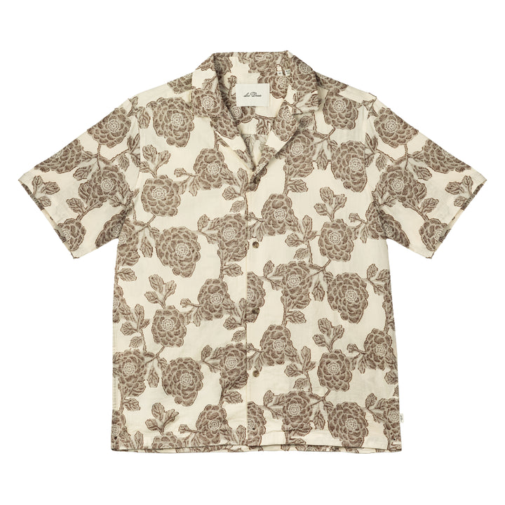 Lesley Flower Jacquard Shirt - Ivory