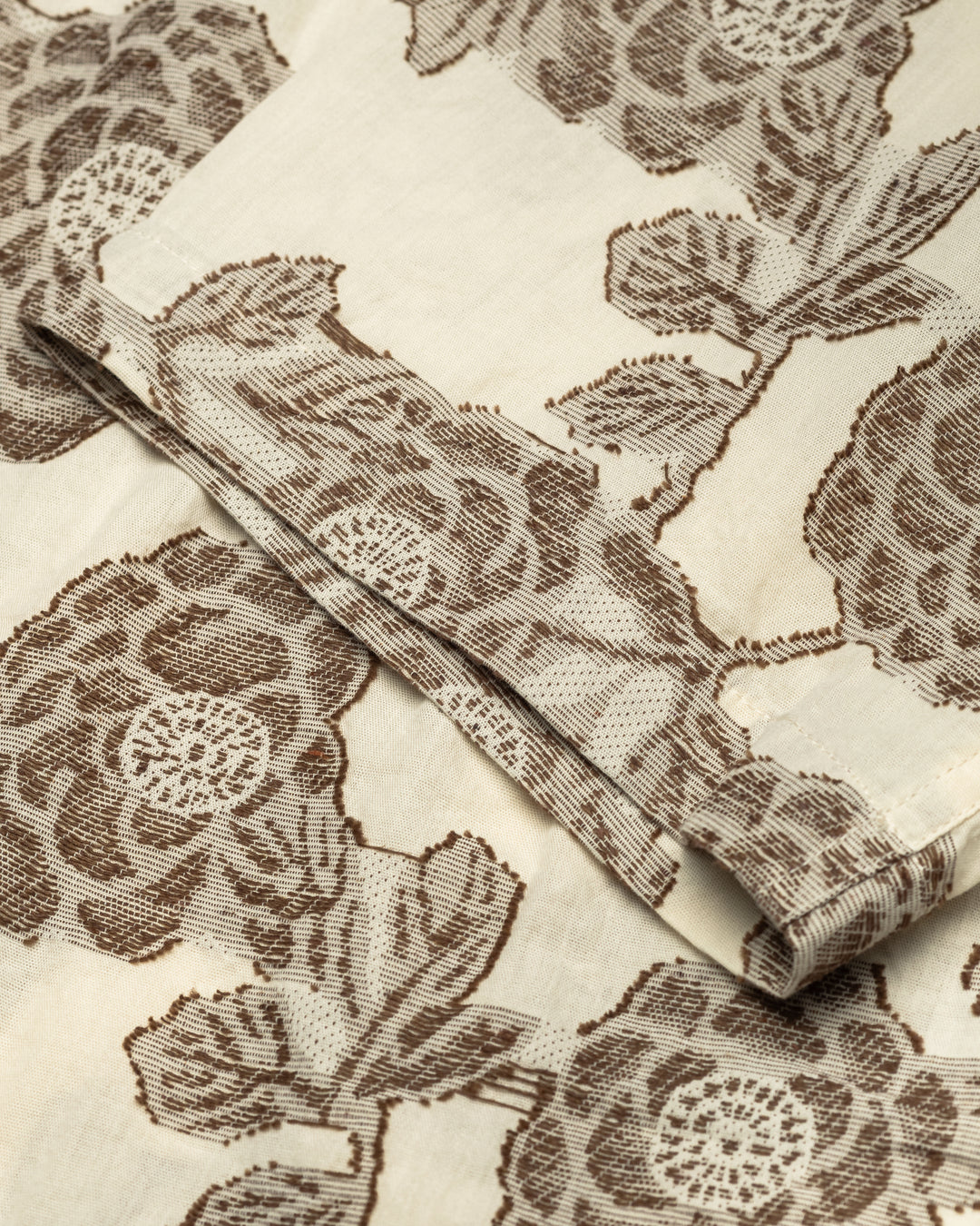 Lesley Flower Jacquard Shirt - Ivory
