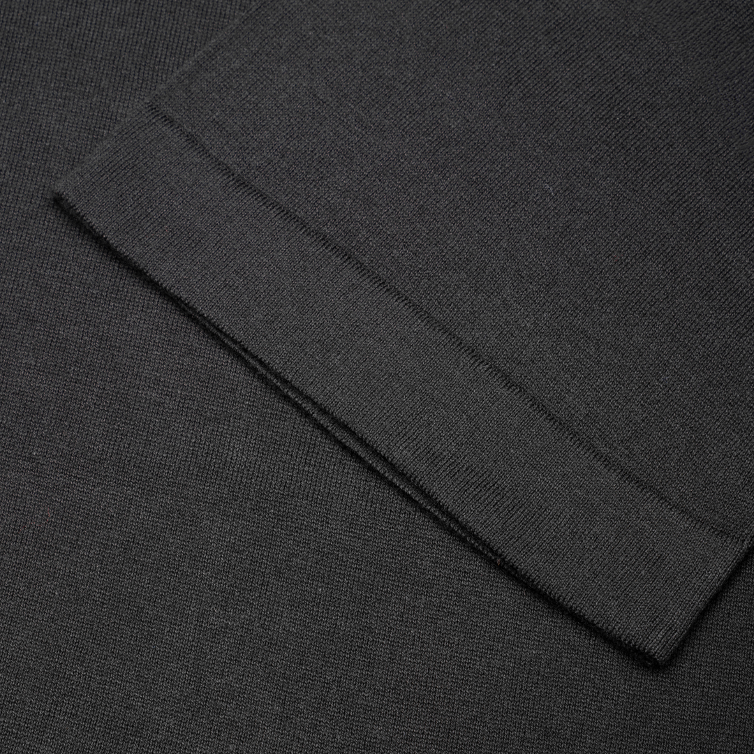 Lorca Merino Wool T-Shirt - Black - Sleeve