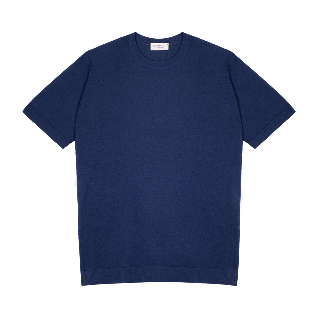 Lorca Merino Wool T-Shirt - French Navy