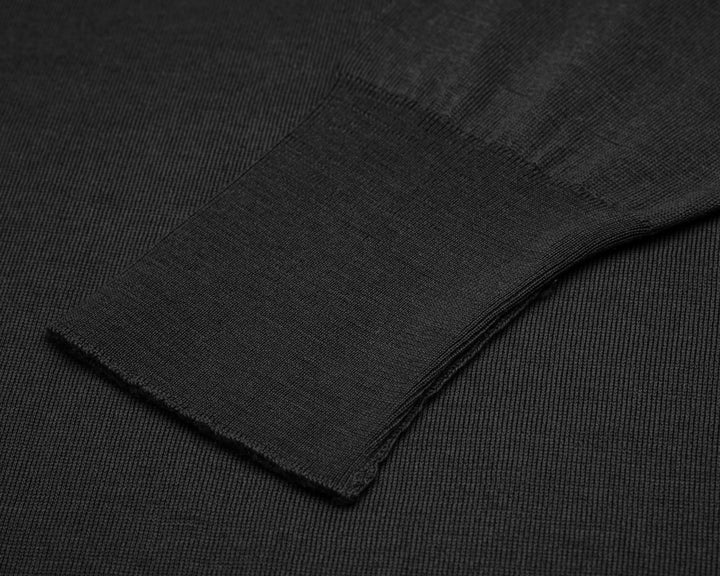 Marcus Merino Wool Jumper - Black