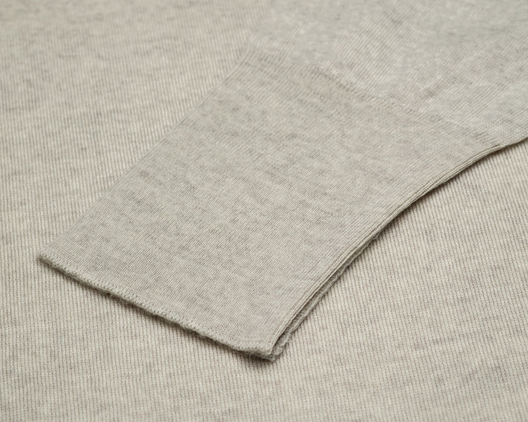 Marcus Merino Wool Jumper - Grey Fleece