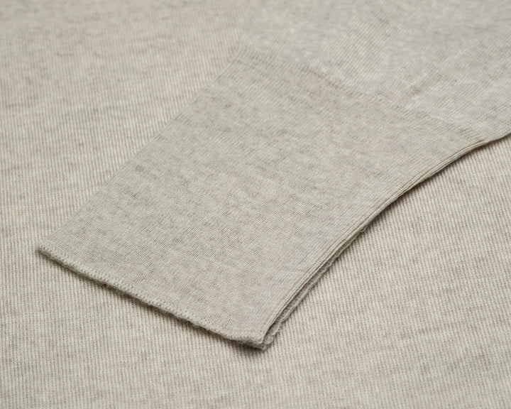 Marcus Merino Wool Jumper - Grey Fleece
