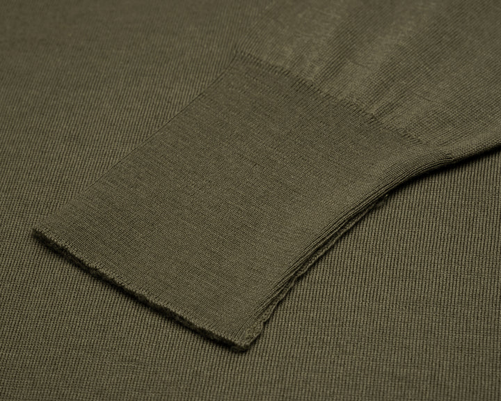 Marcus Merino Wool Jumper - Mansfield Green