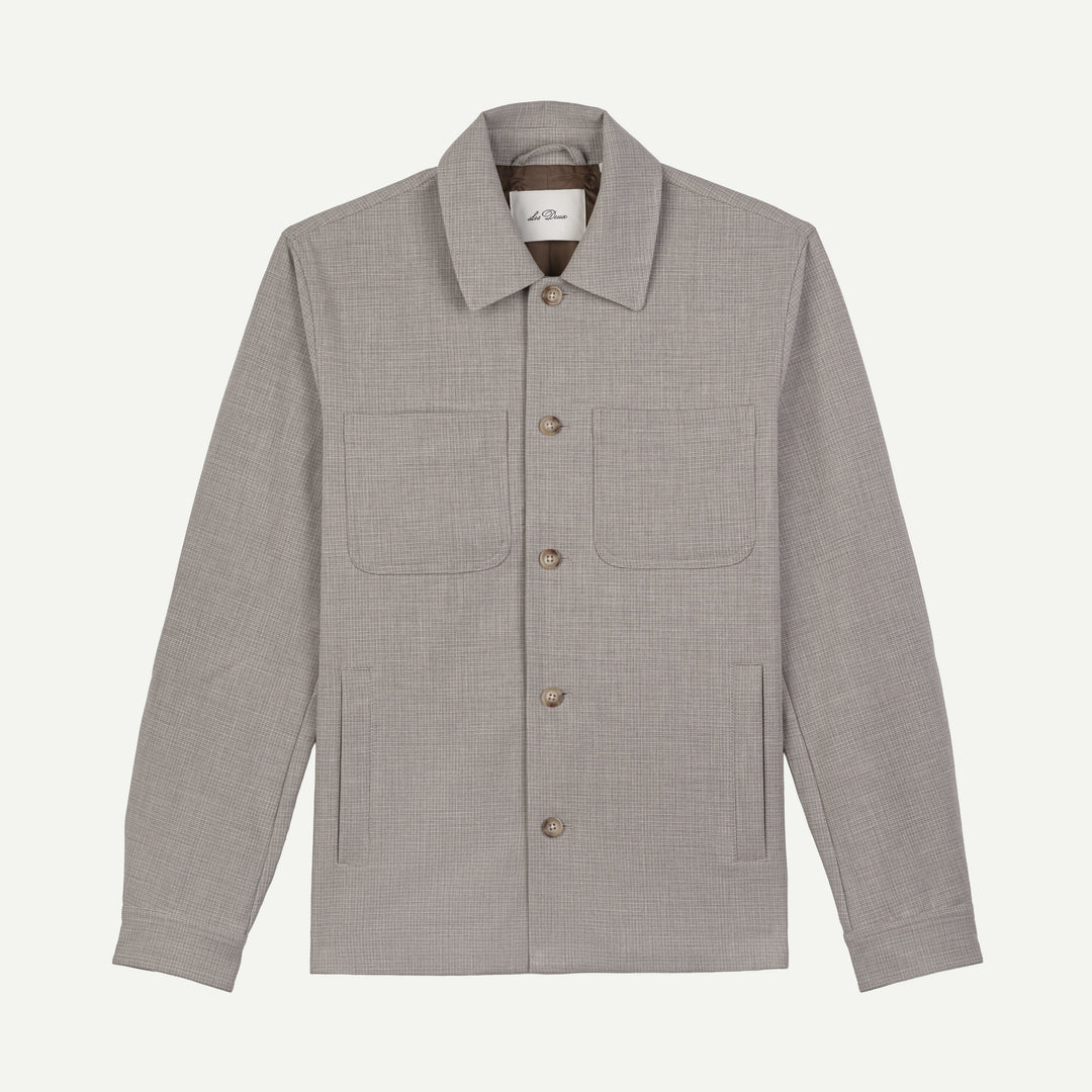 Mini Check Hybrid Jacket - Bungee Cord Brown