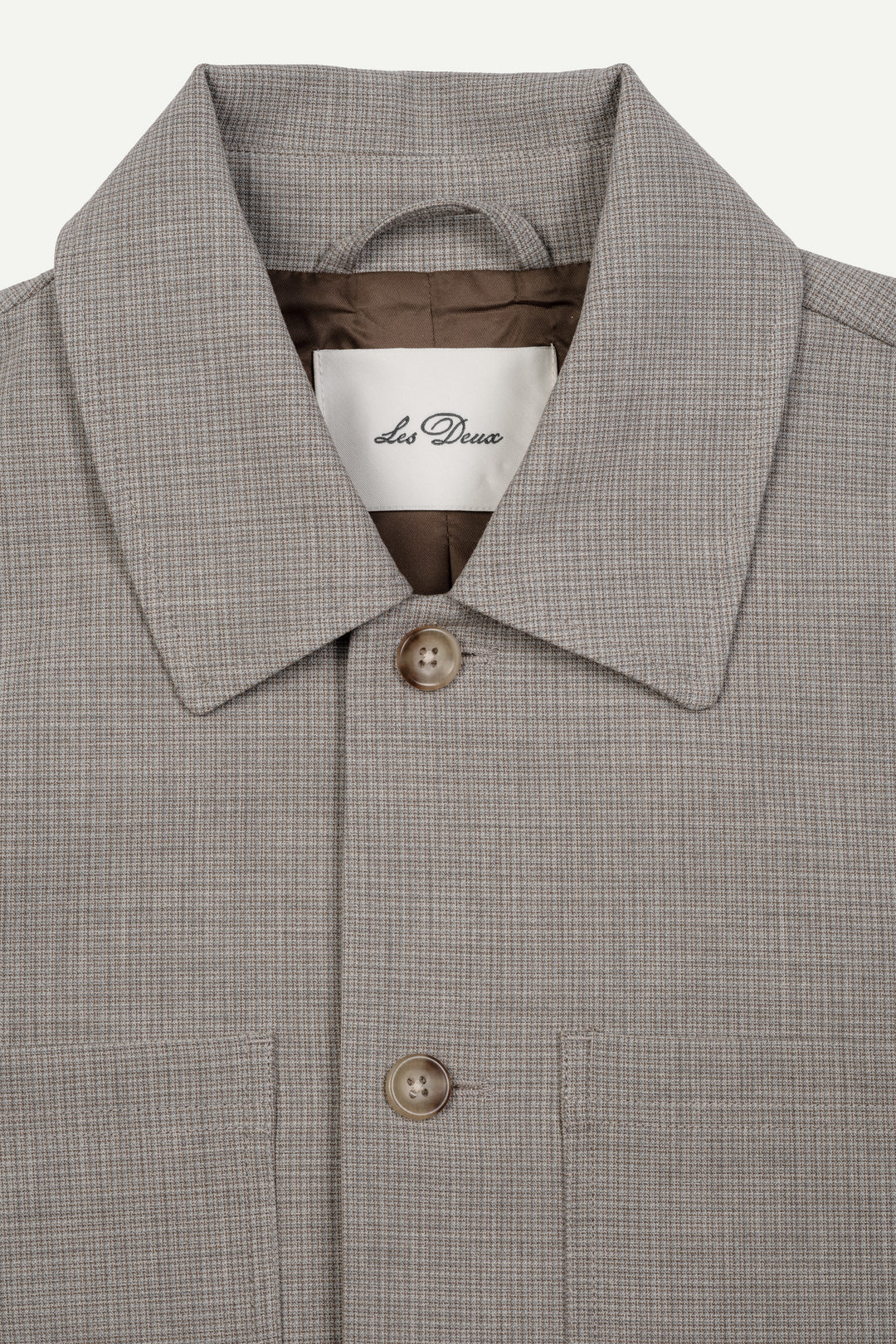 Mini Check Hybrid Jacket - Bungee Cord Brown