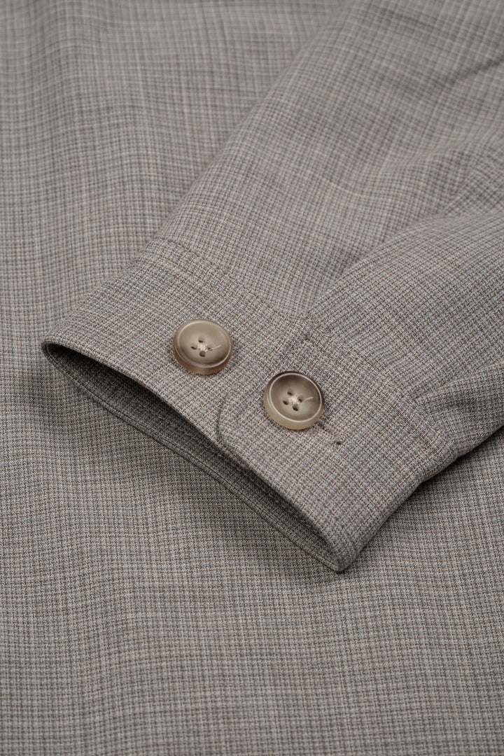 Mini Check Hybrid Jacket - Bungee Cord Brown