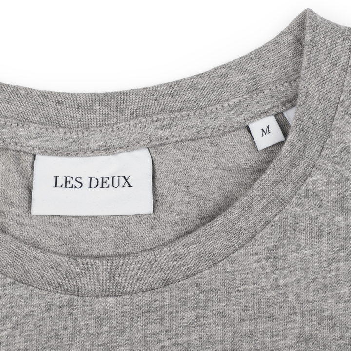 Nørregaard T-Shirt - Grey Mélange - Collar