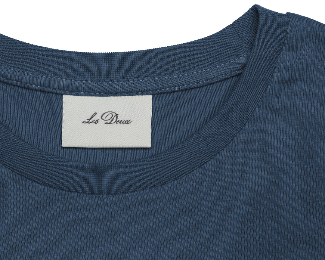 Norregaard Contrast T-Shirt - Dark Denim Blue
