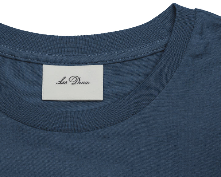 Norregaard Contrast T-Shirt - Dark Denim Blue