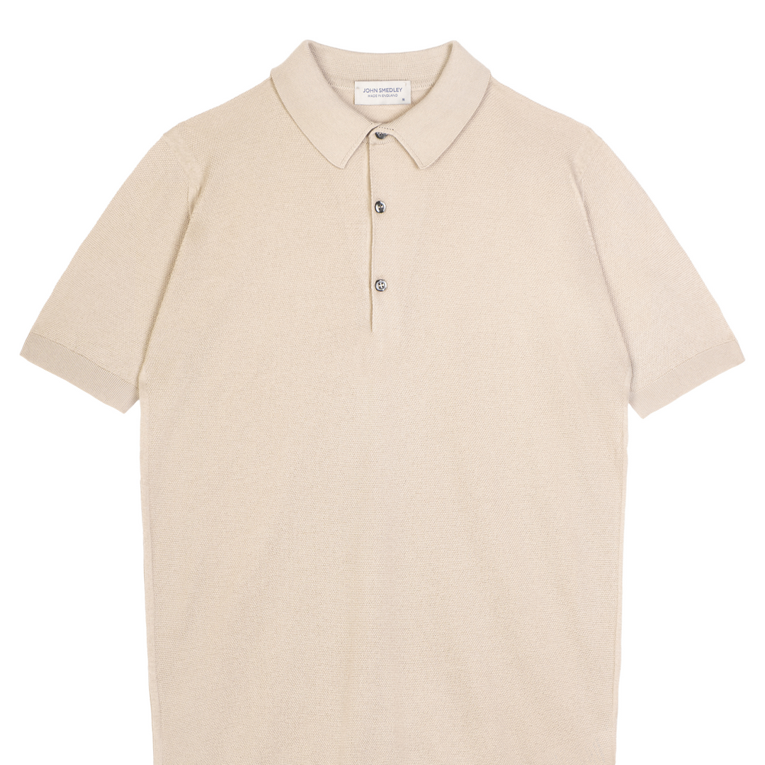 Roth Merino Wool Polo - Parchment
