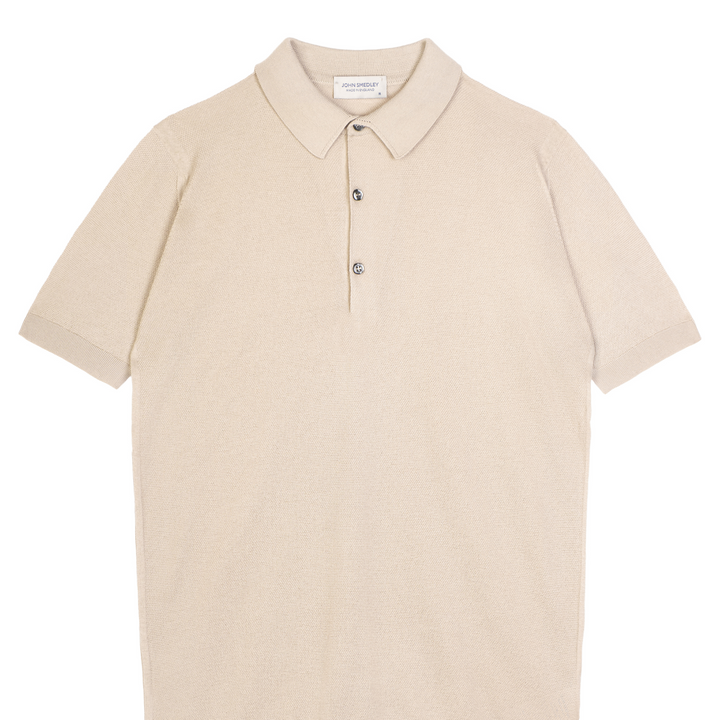 Roth Merino Wool Polo - Parchment