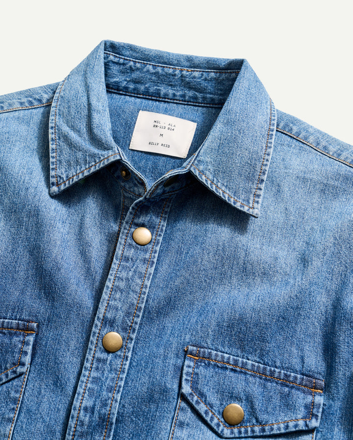 Shoals Denim Shirt - Light Indigo