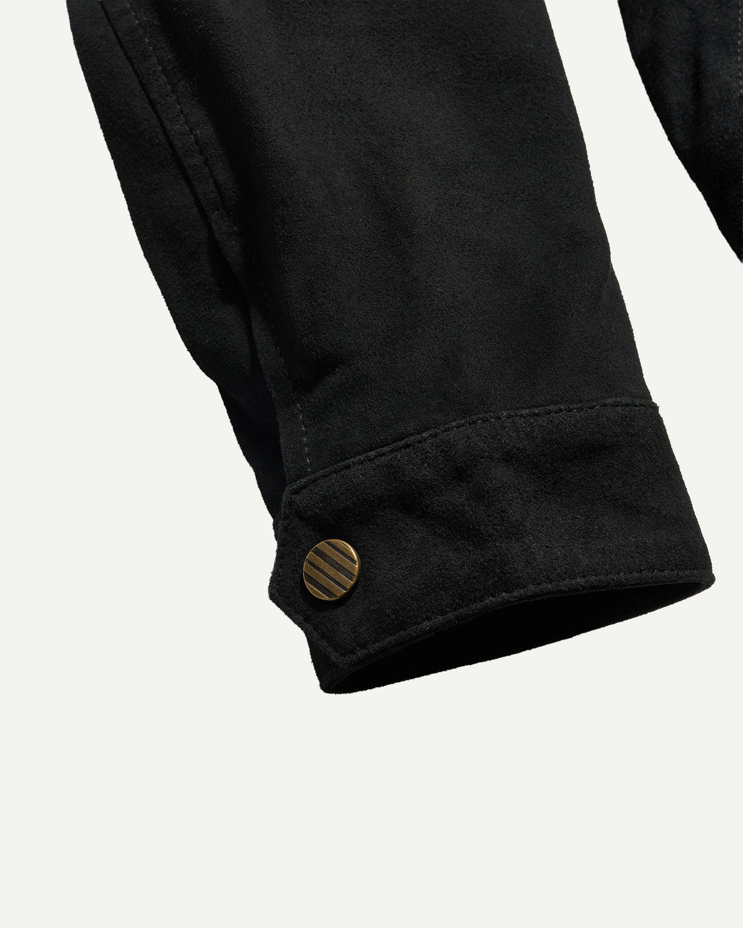 Suede Harrington Jacket - Black
