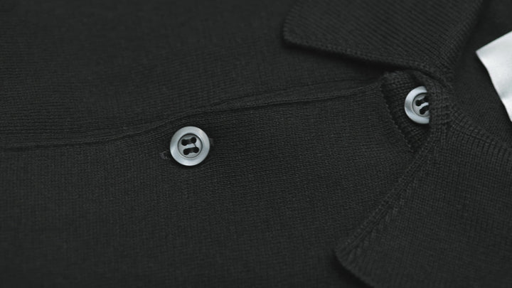 Bradwell - Sea Island Cotton Polo Shirt - Black